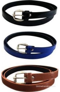 Verceys Girls, Women Casual Black, Blue, Tan, Brown Artificial Leather Belt